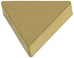 Hertel - TNU321 Grade HC335 Carbide Turning Insert - TiC/TiCN/TiN Finish, 60° Triangle, 3/8" Inscr Circle, 1/8" Thick, 1/64" Corner Radius - Apex Tool & Supply