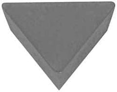 Hertel - TPU322 Grade HT10 Carbide Turning Insert - Uncoated, 60° Triangle, 3/8" Inscr Circle, 1/8" Thick, 1/32" Corner Radius - Apex Tool & Supply
