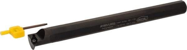 Hertel - 1.3" Min Bore Diam, 12" OAL, 1" Shank Diam, A-SVUB Indexable Boring Bar - WC..21.51 Insert, Screw Holding Method - Apex Tool & Supply