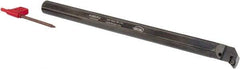 Hertel - 0.85" Min Bore Diam, 10" OAL, 5/8" Shank Diam, A-SDUP Indexable Boring Bar - DP.. Insert, Screw Holding Method - Apex Tool & Supply