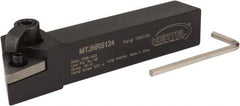 Hertel - MTJN, Right Hand Cut, 3° Lead Angle, 3/4" Shank Height x 3/4" Shank Width, Negative Rake Indexable Turning Toolholder - 4-1/2" OAL, TN..43. Insert Compatibility, Series Multi-Option - Apex Tool & Supply