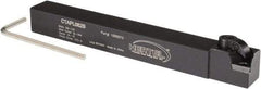 Hertel - CTAP, Left Hand Cut, 3° Lead Angle, 1/2" Shank Height x 1/2" Shank Width, Positive Rake Indexable Turning Toolholder - 4-1/2" OAL, TP..22 Insert Compatibility, Series Clamp Type - Apex Tool & Supply