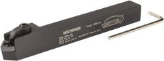 Hertel - MSDN, Neutral Cut, 0° Lead Angle, 1/2" Shank Height x 1/2" Shank Width, Negative Rake Indexable Turning Toolholder - 4-1/2" OAL, SN..32. Insert Compatibility, Series Multi-Option - Apex Tool & Supply