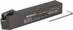 Hertel - MSDN, Neutral Cut, 0° Lead Angle, 3/4" Shank Height x 3/4" Shank Width, Negative Rake Indexable Turning Toolholder - 4-1/2" OAL, SN..32. Insert Compatibility, Series Multi-Option - Apex Tool & Supply