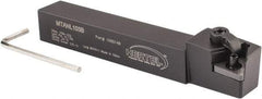Hertel - MTAN, Left Hand Cut, 3° Lead Angle, 5/8" Shank Height x 5/8" Shank Width, Negative Rake Indexable Turning Toolholder - 4-1/2" OAL, TN..33. Insert Compatibility, Series Multi-Option - Apex Tool & Supply