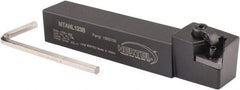 Hertel - MTAN, Left Hand Cut, 3° Lead Angle, 3/4" Shank Height x 3/4" Shank Width, Negative Rake Indexable Turning Toolholder - 4-1/2" OAL, TN..33. Insert Compatibility, Screw or Clamp Holding Method - Apex Tool & Supply