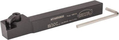 Hertel - MTAN, Right Hand Cut, 3° Lead Angle, 1/2" Shank Height x 1/2" Shank Width, Negative Rake Indexable Turning Toolholder - 4-1/2" OAL, TN..22. Insert Compatibility, Series Multi-Option - Apex Tool & Supply