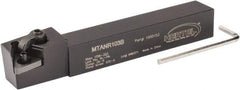 Hertel - MTAN, Right Hand Cut, 3° Lead Angle, 5/8" Shank Height x 5/8" Shank Width, Negative Rake Indexable Turning Toolholder - 4-1/2" OAL, TN..33. Insert Compatibility, Series Multi-Option - Apex Tool & Supply