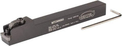 Hertel - MTCN, Neutral Cut, 0° Lead Angle, 1/2" Shank Height x 1/2" Shank Width, Negative Rake Indexable Turning Toolholder - 4-1/2" OAL, TN..33. Insert Compatibility, Series Multi-Option - Apex Tool & Supply