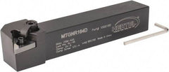 Hertel - MTGN, Right Hand Cut, 3° Lead Angle, 1" Shank Height x 1" Shank Width, Negative Rake Indexable Turning Toolholder - 6" OAL, TN..43. Insert Compatibility, Series Multi-Option - Apex Tool & Supply