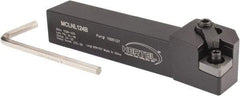 Hertel - MCLN, Left Hand Cut, 5° Lead Angle, 3/4" Shank Height x 3/4" Shank Width, Negative Rake Indexable Turning Toolholder - 4-1/2" OAL, CN..43. Insert Compatibility, Series Multi-Option - Apex Tool & Supply