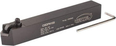 Hertel - CSDP, Neutral Cut, 0° Lead Angle, 5/8" Shank Height x 5/8" Shank Width, Positive Rake Indexable Turning Toolholder - 4-1/2" OAL, SP..32. Insert Compatibility, Series Clamp Type - Apex Tool & Supply