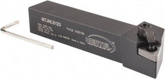 Hertel - MTJN, Left Hand Cut, 3° Lead Angle, 3/4" Shank Height x 3/4" Shank Width, Negative Rake Indexable Turning Toolholder - 4-1/2" OAL, TN..33. Insert Compatibility, Series Multi-Option - Apex Tool & Supply