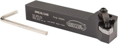 Hertel - MWLN, Left Hand Cut, 5° Lead Angle, 3/4" Shank Height x 3/4" Shank Width, Negative Rake Indexable Turning Toolholder - 4-1/2" OAL, WN..43. Insert Compatibility, Series Multi-Option - Apex Tool & Supply