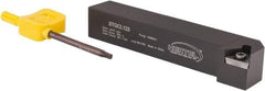 Hertel - STGC, Left Hand Cut, 3° Lead Angle, 3/4" Shank Height x 3/4" Shank Width, Neutral Rake Indexable Turning Toolholder - 4-1/2" OAL, TC..32.5. Insert Compatibility, Series Screw-Type - Apex Tool & Supply