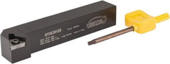 Hertel - STGC, Right Hand Cut, 3° Lead Angle, 3/4" Shank Height x 3/4" Shank Width, Neutral Rake Indexable Turning Toolholder - 4-1/2" OAL, TC..32.5. Insert Compatibility, Series Screw-Type - Apex Tool & Supply