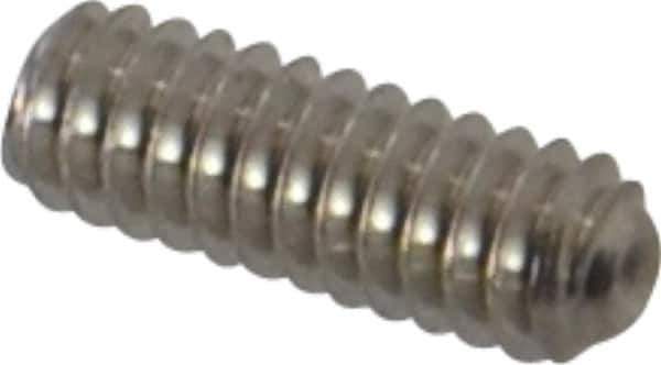 Value Collection - #2-56 UNC, 1/4" OAL, Cup Point Set Screw - Grade 18-8 Stainless Steel, 0.035" Key - Apex Tool & Supply