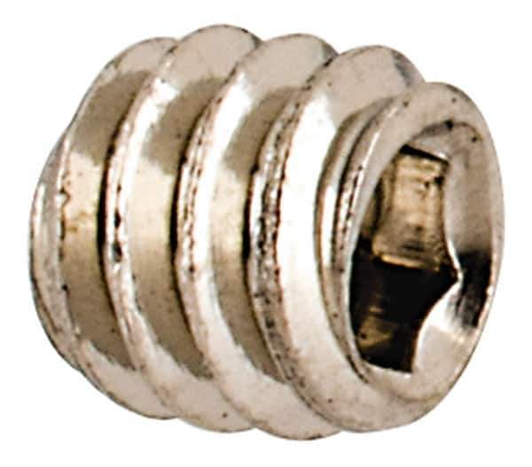 Value Collection - #3-48 UNC, 3/32" OAL, Cup Point Set Screw - Grade 18-8 Stainless Steel, 0.05" Key - Apex Tool & Supply