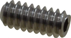 Value Collection - #4-40 UNC, 1/4" OAL, Cup Point Set Screw - Grade 18-8 Stainless Steel, 0.05" Key - Apex Tool & Supply