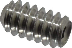Value Collection - #6-32 UNC, 1/4" OAL, Cup Point Set Screw - Grade 18-8 Stainless Steel, 1/16" Key - Apex Tool & Supply