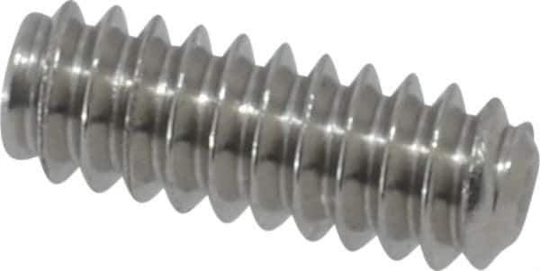 Value Collection - #6-32 UNC, 3/8" OAL, Cup Point Set Screw - Grade 18-8 Stainless Steel, 1/16" Key - Apex Tool & Supply