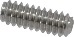 Value Collection - #6-32 UNC, 3/8" OAL, Cup Point Set Screw - Grade 18-8 Stainless Steel, 1/16" Key - Apex Tool & Supply
