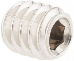 Value Collection - #8-32 UNC, 3/16" OAL, Cup Point Set Screw - Grade 18-8 Stainless Steel, 5/64" Key - Apex Tool & Supply