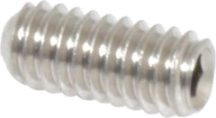 Value Collection - #8-32 UNC, 3/8" OAL, Cup Point Set Screw - Grade 18-8 Stainless Steel, 5/64" Key - Apex Tool & Supply