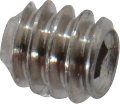 Value Collection - #0-80 UNF, 1/16" OAL, Cup Point Set Screw - Grade 18-8 Stainless Steel, 0.028" Key - Apex Tool & Supply