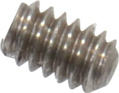 Value Collection - #0-80 UNF, 3/32" OAL, Cup Point Set Screw - Grade 18-8 Stainless Steel, 0.028" Key - Apex Tool & Supply