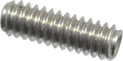 Value Collection - #0-80 UNF, 3/16" OAL, Cup Point Set Screw - Grade 18-8 Stainless Steel, 0.028" Key - Apex Tool & Supply