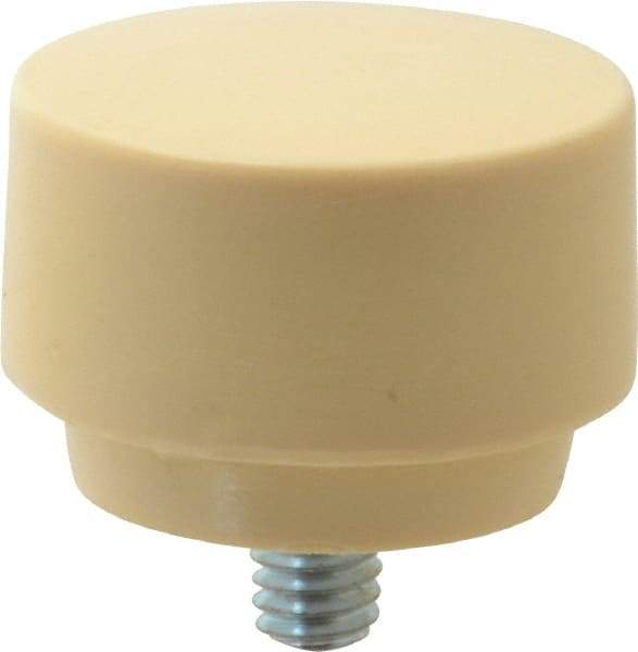 Proto - 1-1/2" Face Diam, Grade Medium Hard, Tan Hammer Tip/Face - Plastic - Apex Tool & Supply