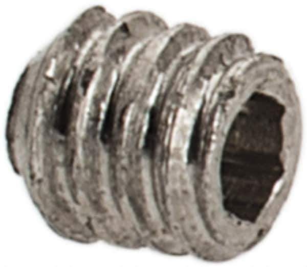 Value Collection - #1-72 UNF, 1/16" OAL, Cup Point Set Screw - Grade 18-8 Stainless Steel, 0.035" Key - Apex Tool & Supply