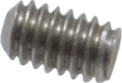 Value Collection - #1-72 UNF, 1/8" OAL, Cup Point Set Screw - Grade 18-8 Stainless Steel, 0.035" Key - Apex Tool & Supply