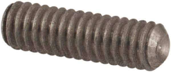 Value Collection - #1-72 UNF, 1/4" OAL, Cup Point Set Screw - Grade 18-8 Stainless Steel, 0.035" Key - Apex Tool & Supply