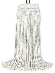 Rubbermaid - White Head Band, Large Rayon Cut End Mop Head - 4 Ply, Screw On Connection, Use for Finishing - Apex Tool & Supply
