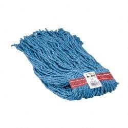 Rubbermaid - 1" Orange Head Band, Large Blended Fiber Cut End Mop Head - 4 Ply, Side Loading Connection, Use for General Purpose - Apex Tool & Supply