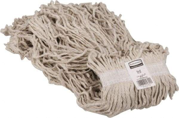 Rubbermaid - 1" White Head Band, X-Large Cotton Cut End Mop Head - 4 Ply, Side Loading Connection, Use for All Purpose - Apex Tool & Supply