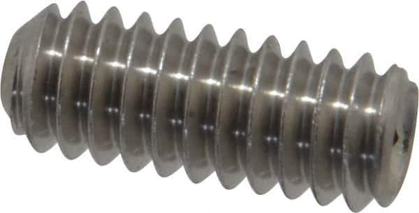 Value Collection - 1/4-20 UNC, 5/8" OAL, Cup Point Set Screw - Grade 18-8 Stainless Steel, 1/8" Key - Apex Tool & Supply
