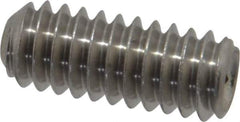 Value Collection - 1/4-20 UNC, 5/8" OAL, Cup Point Set Screw - Grade 18-8 Stainless Steel, 1/8" Key - Apex Tool & Supply