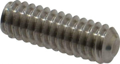 Value Collection - 1/4-20 UNC, 3/4" OAL, Cup Point Set Screw - Grade 18-8 Stainless Steel, 1/8" Key - Apex Tool & Supply