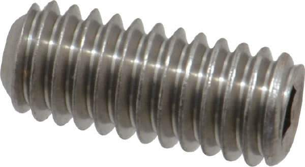 Value Collection - 5/16-18 UNC, 3/4" OAL, Cup Point Set Screw - Grade 18-8 Stainless Steel, 3/32" Key - Apex Tool & Supply