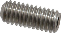 Value Collection - 5/16-18 UNC, 3/4" OAL, Cup Point Set Screw - Grade 18-8 Stainless Steel, 3/32" Key - Apex Tool & Supply