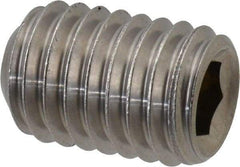 Value Collection - 1/2-13 UNC, 3/4" OAL, Cup Point Set Screw - Grade 18-8 Stainless Steel, 1/4" Key - Apex Tool & Supply
