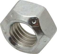 Value Collection - 9/16-12 UNC Grade C Hex Lock Nut with Distorted Thread - 7/8" Width Across Flats, 31/64" High, Cadmium Clear-Plated Finish - Apex Tool & Supply