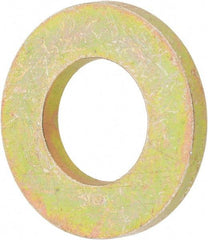 Value Collection - 5/16" Screw, Grade 8 Steel SAE Flat Washer - 11/32" ID x 11/16" OD, 1/16" Thick, Zinc Yellow Dichromate Finish - Apex Tool & Supply