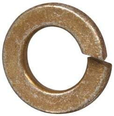 Value Collection - 3/8", 0.377" ID, 0.094" Thick Split Lock Washer - Grade 8 Steel, Zinc Yellow Dichromate Finish, 0.377" Min ID, 0.385" Max ID, 0.68" Max OD - Apex Tool & Supply