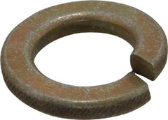 Value Collection - 1/2", 0.502" ID, 1/8" Thick Split Lock Washer - Grade 8 Steel, Zinc Yellow Dichromate Finish, 0.502" Min ID, 0.512" Max ID, 0.869" Max OD - Apex Tool & Supply