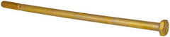 Made in USA - 1/4-20 UNC, 6" Length Under Head Hex Head Cap Screw - Partially Threaded, Grade 8 Alloy Steel, Zinc Yellow Dichromate Finish, 7/16" Hex - Apex Tool & Supply