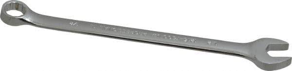 Proto - 1/2" 12 Point Offset Combination Wrench - 15° Offset Angle, 8" OAL, Steel, Chrome Finish - Apex Tool & Supply